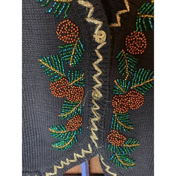 Ivy Collectibles Fall Beaded Vest M - Picture 5 of 7